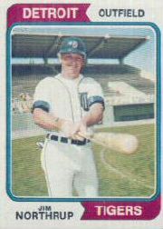 1974 Topps Baseball Cards      266     Jim Northrup